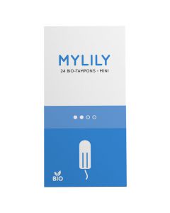Bio-Tampons Mini 24 Stück - perfekt für leichte Periodentage - leicht einzuführen - trocknet die Schleimhaut nicht aus - zuverlässig von myLily