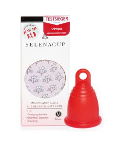 Menstruationstasse Red Edition - medizinisch geprüft - sicherer Tragekomfort - hypoallergenes Silikon ohne Weichmacher von Selenacare