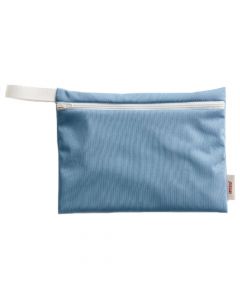 Wet Bag small - blau - Aufbewahrungstasche für Stoffbinden - Bio-Tampons - Periodenslips oder Kosmetikartikel von ImseVimse