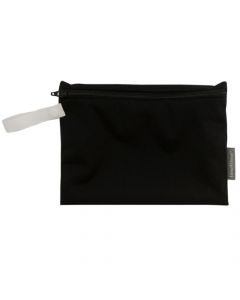 Wet Bag small - schwarz - Aufbewahrungstasche für Stoffbinden - Bio-Tampons - Periodenslips oder Kosmetikartikel von ImseVimse