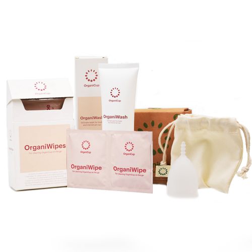 OrganiCup Menstruationstasse und Reinigungs-Set